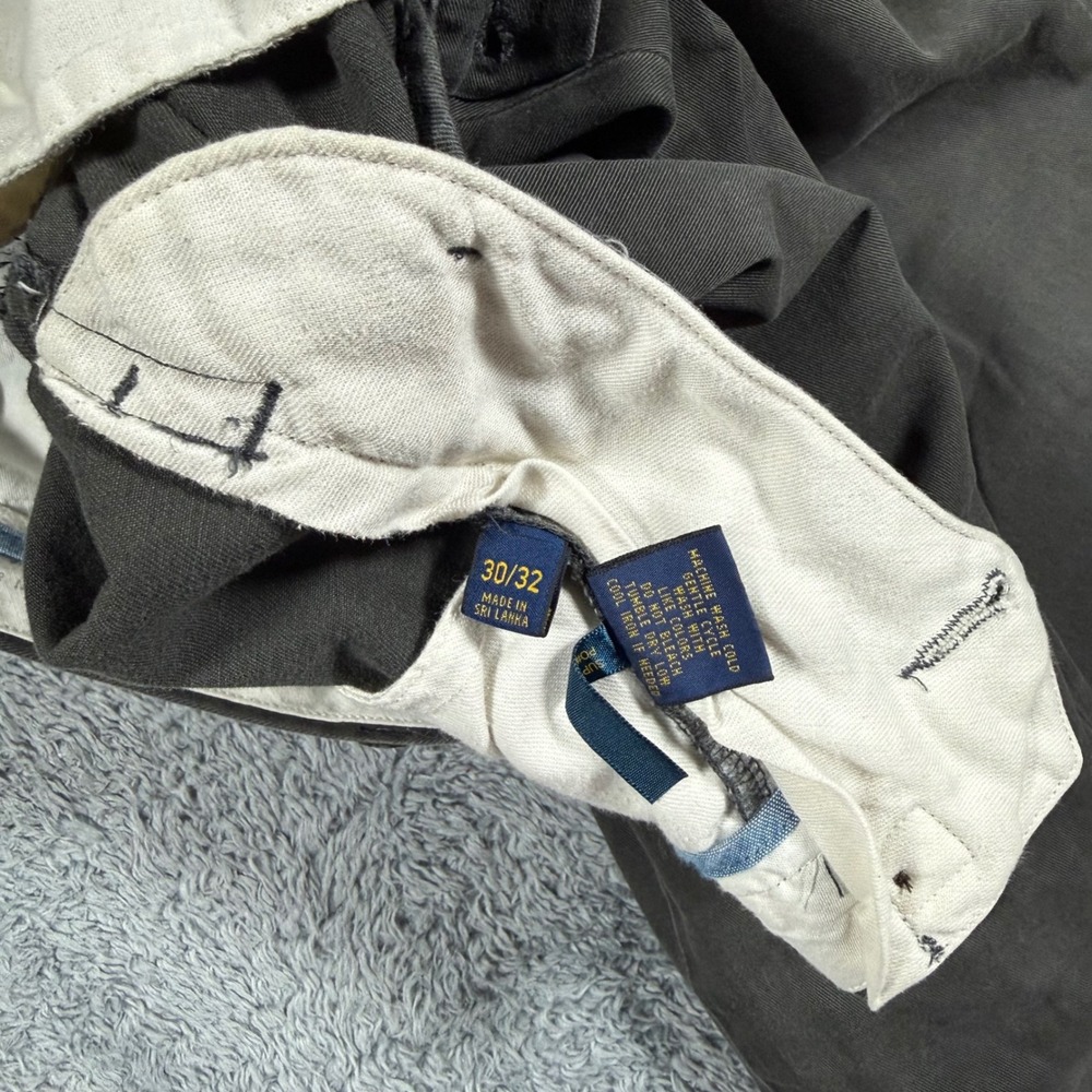 Polo Ralph Lauren Bedford Chino Men 30x31 Grey Slim Fit Classic Cotton Twill - Picture 5 of 8